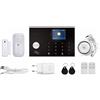 ANTELA Kit Antifurto Home Wireless 433 Mhz Allarme Casa senza fili GSM APP