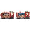 GIOCOPLAST DECORAZIONI NATALIZIE LOCOMOTIVA CON PAESAGGIO, CON LUCE LED