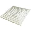 CENNI TAPPETO PEDANA ANTISCIVOLO PER DOCCIA ESTERNO INTERNO 60X60 BIANCO IN PLASTICA