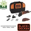 Black & Decker Black+Decker Utensile Multifunzione 300W taglio levigatrice + Accessori e Borsa