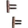 Oreca Coppia Cerniere Anuba Tornite Acciaio Bronzato 9mm x 37mm Made in Italy Masidef