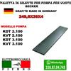Elettromeccanica Pierro PALETTA IN GRAFITE PER POMPA VUOTO BECKER DTLF VTLF TLF KDT KVT DVT PICCHIO DT U