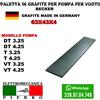 Elettromeccanica Pierro PALETTA IN GRAFITE PER POMPA VUOTO BECKER DTLF VTLF TLF KDT KVT DVT PICCHIO DT U