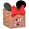 LE GEMME DI VENEZIA 20 SCATOLA CUBO PER BOMBONIERA DISNEY MINNIE CON FIOCCO CON BIGLIETTINO