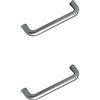 SIRO 2 Maniglie Mobili Interasse 64mm Maniglia 10x74x30mm Cromata Ottonata Italia