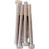 Oreca 4 Viti per Metallo 8 x 80 mm a Testa Esagonale Acciaio Inox Vite Inossidabile