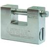 UTILIA LUCCHETTO CORAZZATO ANTISCASSO ACCIAIO TEMPRATO CATENACCIO 84MM CANCELLO PORTA