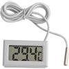 TERMOMETRO DIGITALE PER FRIGO SONDA ESTERNA TEMPERATURA ACQUARIO CELLA LCD BIANC