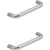 SIRO 2 Maniglie Mobili Interasse 64mm Maniglia 10x74x30mm Cromata Ottonata Italia
