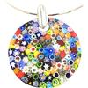 LE GEMME DI VENEZIA VINCIPROVA COLLANA DONNA IN VETRO DI MURANO CON MURRINA VENEZIANA MILLEFIORI MADE IN ITALY