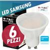 V-TAC SAMSUNG LAMPADINA LED GU10 4,5W INCASSO VTAC SAMSUNG FARETTO CALDO NATURALE FREDDO