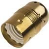 quality Portalampada corpo in metallo ottonato E14 2A 250V colore oro nuovo cod. 3460