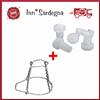Gabbietta in ferro fermatappo 100 pz bottiglie vino spumante + tappi spumante