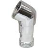 IDROTECH CURVA FISSA RACCORDO PER DOCCETTA DOCCIA BAGNO VASCA RUBINETTO 1/2X1/2 ACCIAIO