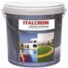 Italcrom Pittura al quarzo per esterni bianca all'acqua Italcrom Quarzopiù 14 l - 4 l