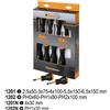 Beta Tools Serie di 10 giraviti BETA NEW 1203E EX1203/D10N modelli croce 1202 taglio 1201