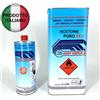 Acetone puro 99% 1 LITRO SGRASSATORE GRASSO CERA RESINA LITRI 1