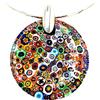 LE GEMME DI VENEZIA VINCIPROVA COLLANA DONNA IN VETRO DI MURANO CON MURRINA VENEZIANA MILLEFIORI MADE IN ITALY