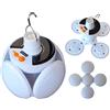 each//5.5 Lampadina emergenza pannello solare ricaricabile deformabile 6500K EA-94439