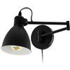 EGLO APPLIQUE MODERNO DESIGN NERO A 1 LUCE GL0360
