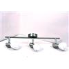 IKEA Lampadario/Binario Da Soffitto 3 Faretti Nichel Bianco Stile BASISK Complet