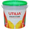 UTILIA IDROPITTURA AL QUARZO LISCIO LT 14 BIANCO PITTURA MURI VERNICE DILUIBILE MURA