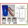 VABO Batteria Pila 0-9912-K per Allarme Sirena Visonic MCS-710 MCS-730 MCS-730AC