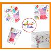 Peppa Pig KIT ADDOBBI FESTA COMPLEANNO PEPPA PIG X8X16X24X32X40 PERSONE PIATTI BICCHIERI