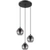 EGLO Lampadario moderno design fumè 3 luci GL0584