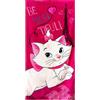 Disney Minou Fucsia Aristogatti Asciugamano in Cotone Telo Mare 70x140cm Bambini