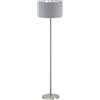 PIANTANA IN TESSUTO A 1 LUCE D.38 GRIGIO E ARGENTO GL1024