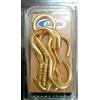 Labor 6 ganci a vite per legno mm 45x23x3,2 Ferro Ottonato Gancio occhiello aperto