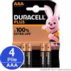 Duracell BATTERIE DURACELL STILO AA MINISTILO AAA PILE ALCALINE PLUS POWER Extra Life