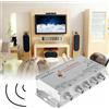AMPLIFICATORE SDOPPIATORE SEGNALE TV VIDEO SEGNALE ANTENNA IN-OUT DA 1 A 4 CATV