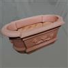 Fioriera cassetta cornucopia vaso cm 85 in super resina no plastica terracotta