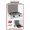 Parker FORNELLO PARKER A GAS GPL/METANO CON 2 FUOCHI IN ACCIAIO INOX CON PIANO REMOVIBI