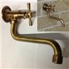 Rubinetto Snodato x esterno monoforo in ottone da parete bocca girevole bonfante