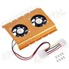 r2digital DISSIPATORE per HARD DISK da 3.5" HD 2 VENTOLE INTERNO SILENT FAN MOLEX 4 PIN