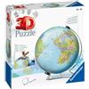 Ravensburger Mappamondo Puzzle 3D Ravensburger 540 Pezzi, Multicolore 124367