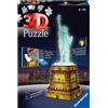 Ravensburger 12596 Statua Della Libertà Puzzle 3D Building Night Edition 108 Pz