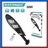 Arrango FARO LAMPIONE STRADALE PANNELLO ENERGIA SOLARE PER ESTERNO 30W CON TELECOMANDO