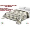 Trapunta Invernale Matrimoniale Singola Piazza Mezza Beige SCOZZESE QUADRETTATA
