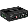 Trendnet 6-port Hardened Industrial Switch Nero One Size / EU Plug