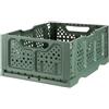 Bama Cassetta in plastica opla' pieghevole cm 40x30x17h verde tuttofare frutta cesta