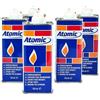 2 LATTINA FLUIDO BENZINA LATTA ATOMIC RICAMBIO RICARICA ACCENDINI 125 ml