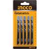 Ingco Set 5 lame per legno per Seghetto Alternativo Sega elettrica 8 Tpi acciaio Ingco