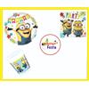 KIT ADDOBBI FESTA COMPLEANNO MINIONS X8X16X24X32X40 PERSONE PIATTI BICCHIERI T