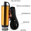 Pompa Travaso Elettrica sommersa aspira Carburante ACQUA OLIO 12V AUTO BARCA