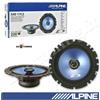 Alpine Nuove ALPINE SXE-17C2 Kit Casse Altoparlanti 220W Blu Coassiali 2Vie Sosp Gomma