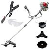 IKRA decespugliatore a benzina IBF 31-4, incl. bobina, 2 lame per boschetti, tracolla e occhiali protettivi, 31 cm³, 0,7 kW